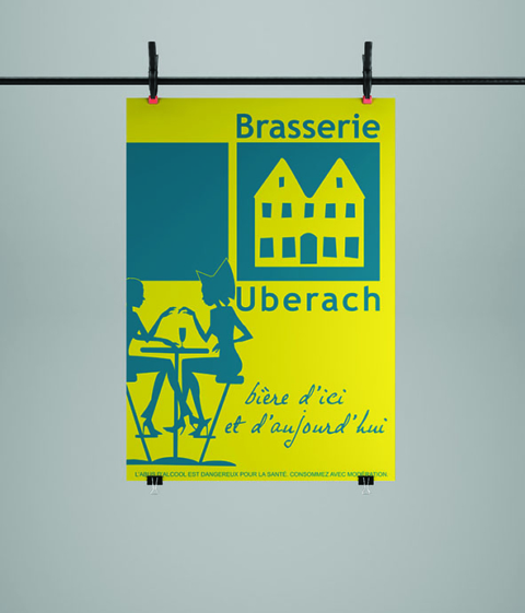 Affiche pour la Brasserie Uberach