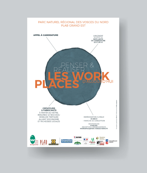Affiche pour le Parc naturel régional des Vosges du Nord